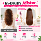 2-in-1 Water Spray Comb Detangling Brush with Built-In Mist Bottle